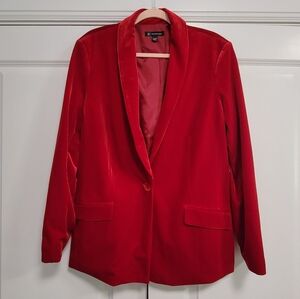 INC International Concepts Red Velvet Blazer Brand New Size XL